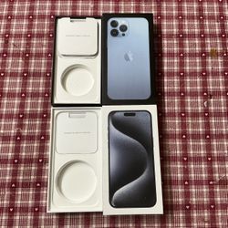 EMPTY BOX  FOR IPHONE 15 AND 13 PRO MAX