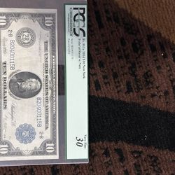 Graded 1914 $10 Bill