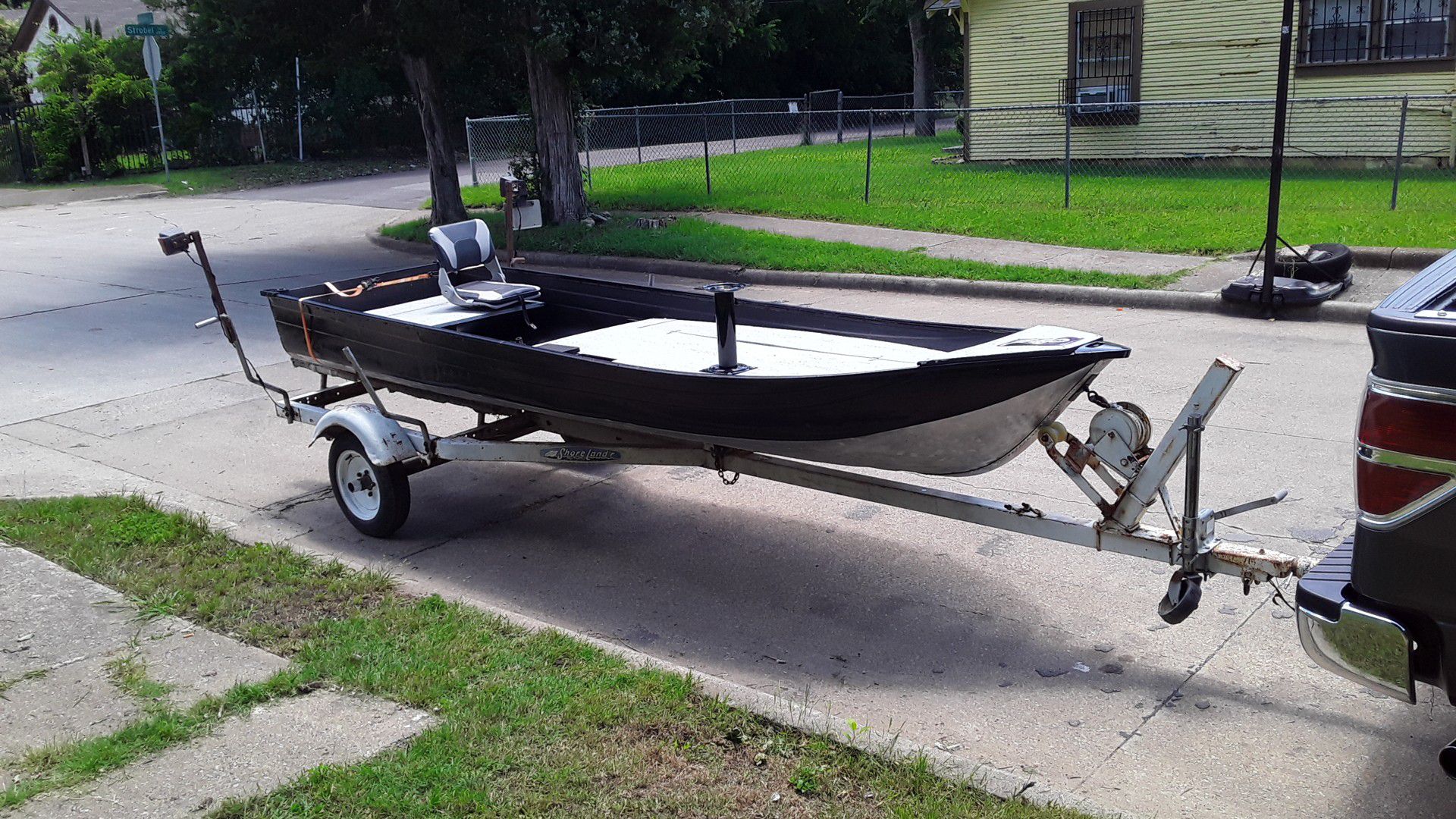Custom made fishing boat three compartments no engine it was just built with trailer