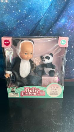 Baby doll with panda