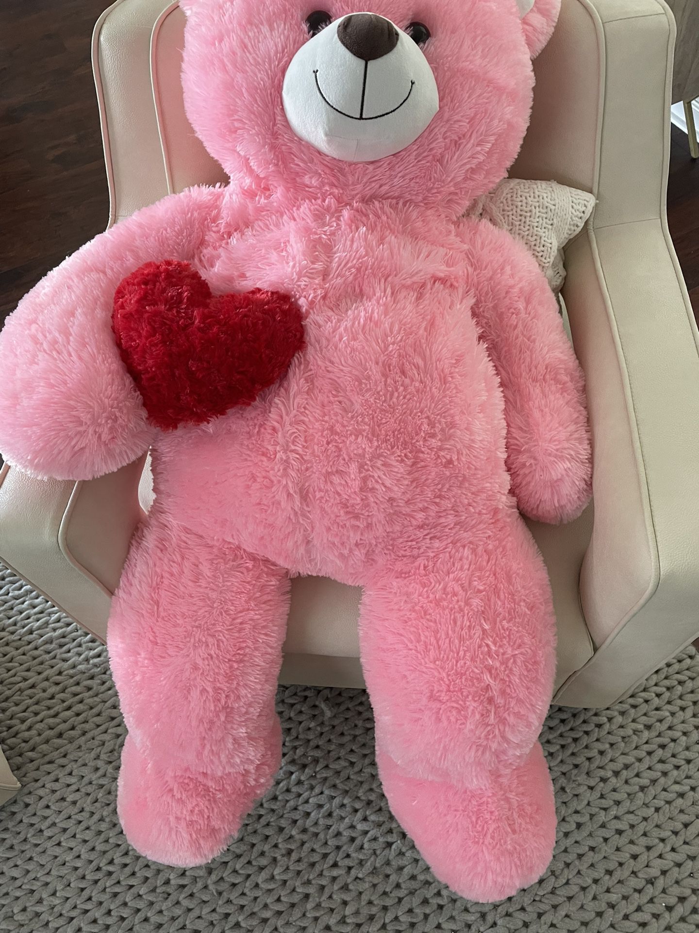 4 Ft Pink Teddy Bear