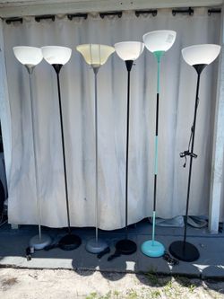 6 Floor Lamps in Good Condition $10 EACH FIRM ON PRICE