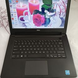 14"inch Intel Celeron Dell Laptop, 32GB eMMC, 2GB RAM, Inbuilt Bluetooth, SD Card Reader, HDMI And a WebCam. Windows 10 Installed.