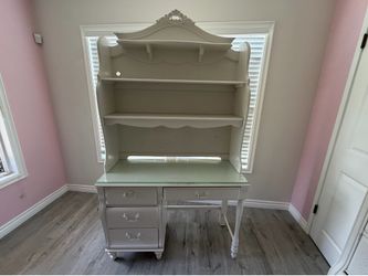 Shabby Chic Desk with Bookshelves