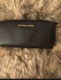 Michael Kors Black Zip-Around Wallet