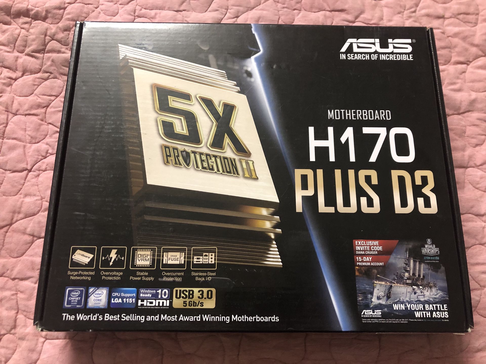 Asus H170-Plus D3 1151 Socket DDR3 Motherboard