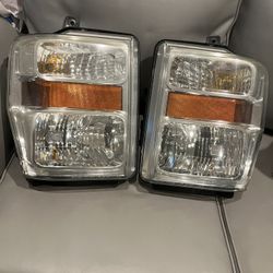 2008-2010 Ford F 250 Left And Right Headlights