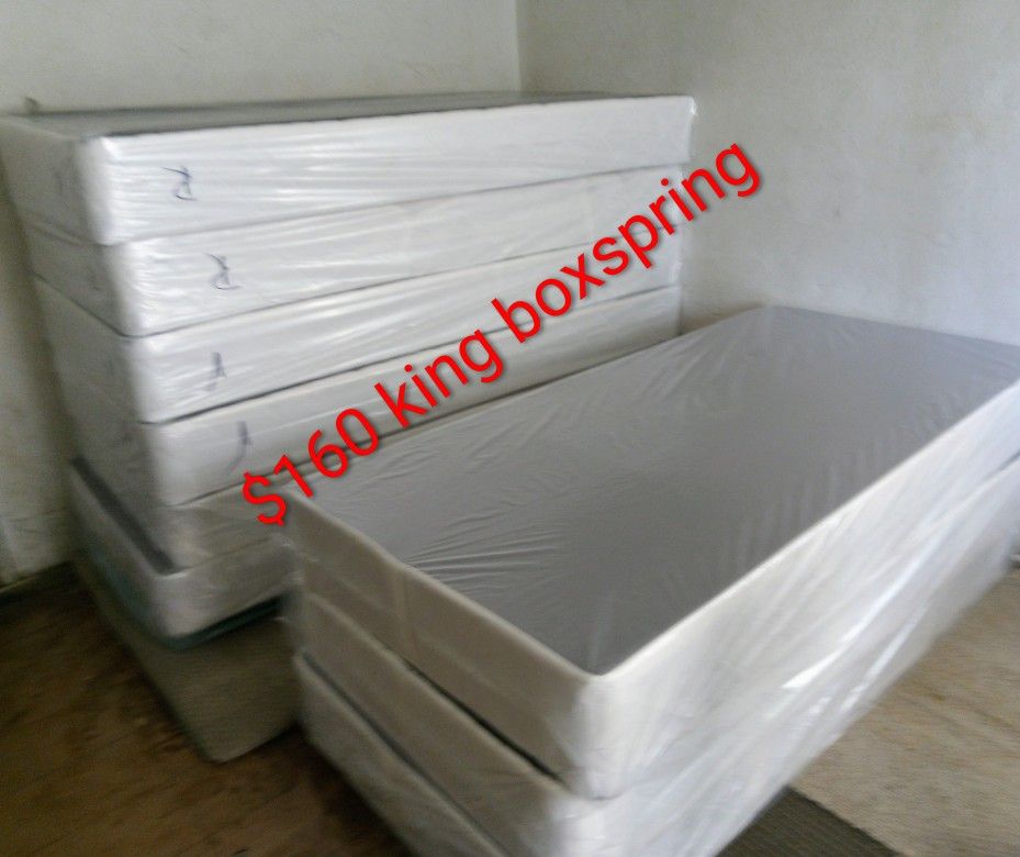 $160 King Boxspring Brand New Free Delivery Same Day