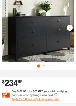 Black dresser