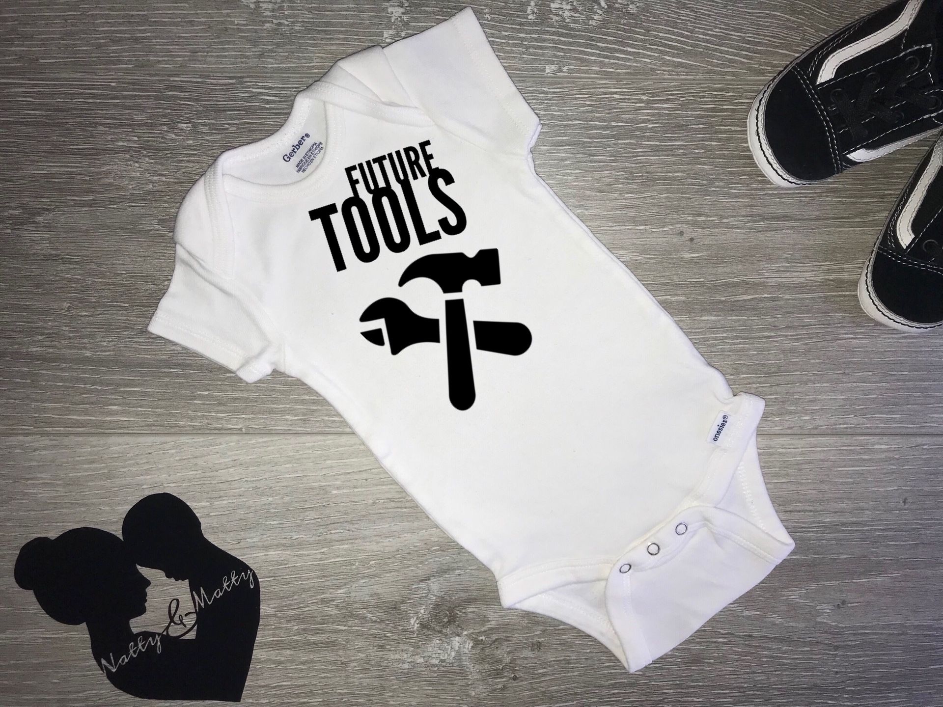 Baby Onesie Future Tools Construction 🔨