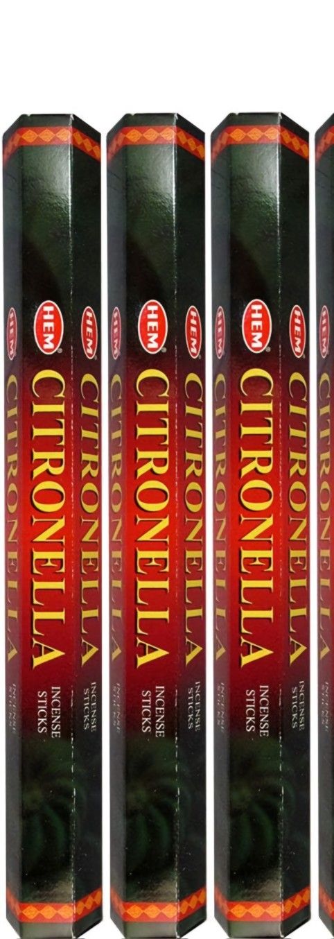 4 boxes of citronella scented incense