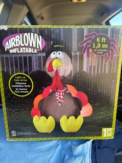 Airblown Inflatable 6 ft Thanksgiving Turkey