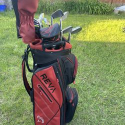 Reva golf  Bag and golf clubs 