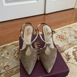 Violet And Red Suede Elegant Shoes