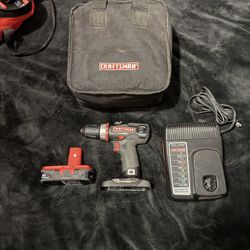 Craftsman (older Model) Drill And Battery Kit