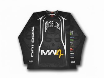 Pleasures x Call of Duty Modern Warfare 4 x Polaris Long Sleeve Jersey (Black)…