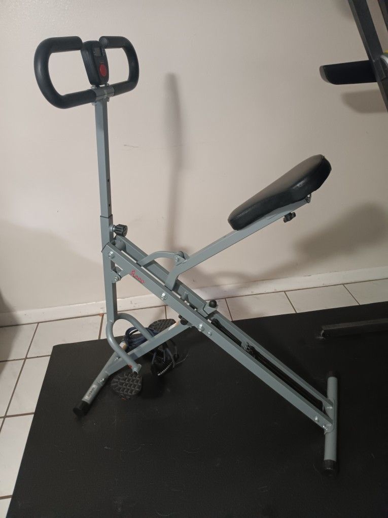 Upright Row-N-Ride Squat Assist Trainer Machine for Abs and Glute