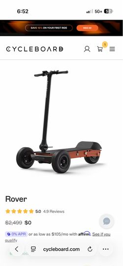 CycleBoard Rover All-Terrain Electric Scooter - Low Miles (84!) - Extras Included