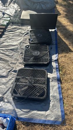 3 Box fans $10