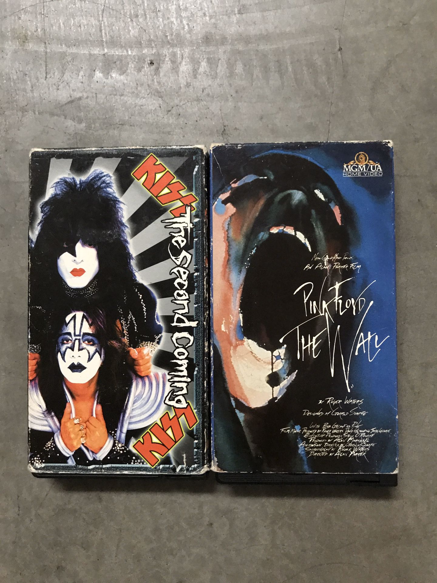 ROCK VHS TOUR MOVIES - KISS PINK FLOYD