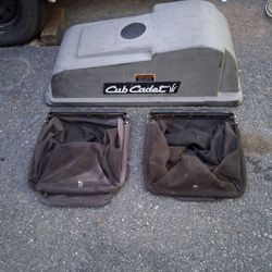 Cub cadet bagger top with 2 grass catchers ( no tubing or mounting hardware)