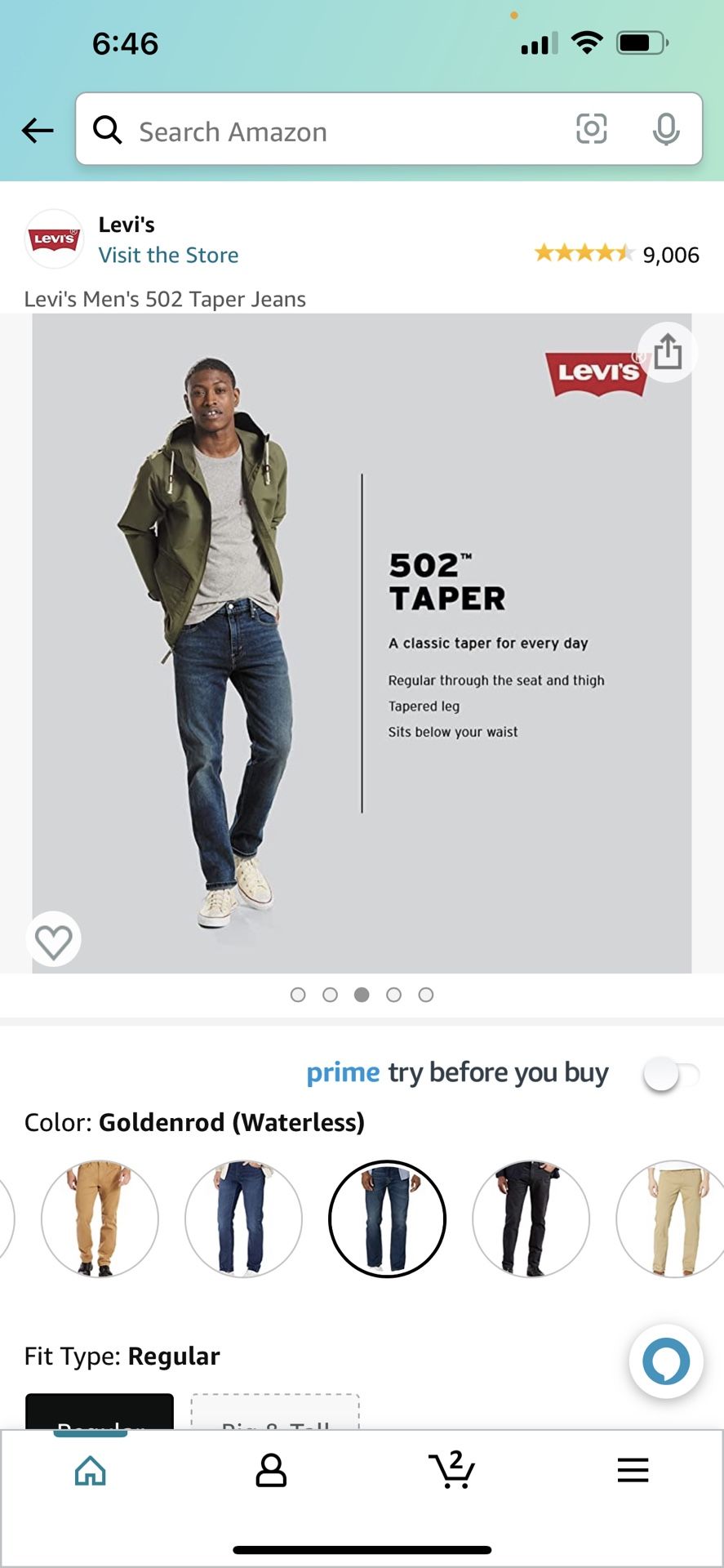 Levi's Men's 502 Taper Jeans