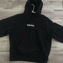 Large Black  Supreme Hoodie