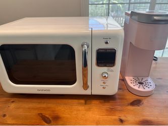 Retro microwave and Keurig