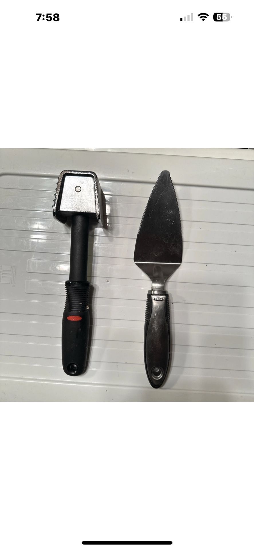 OXO Meat Pounder and Pie Slice Server