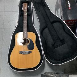 Fender Model F-55-12 12 String Acoustic Guitar with Case