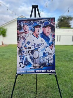 LA Dodgers World Series Champions Canvas