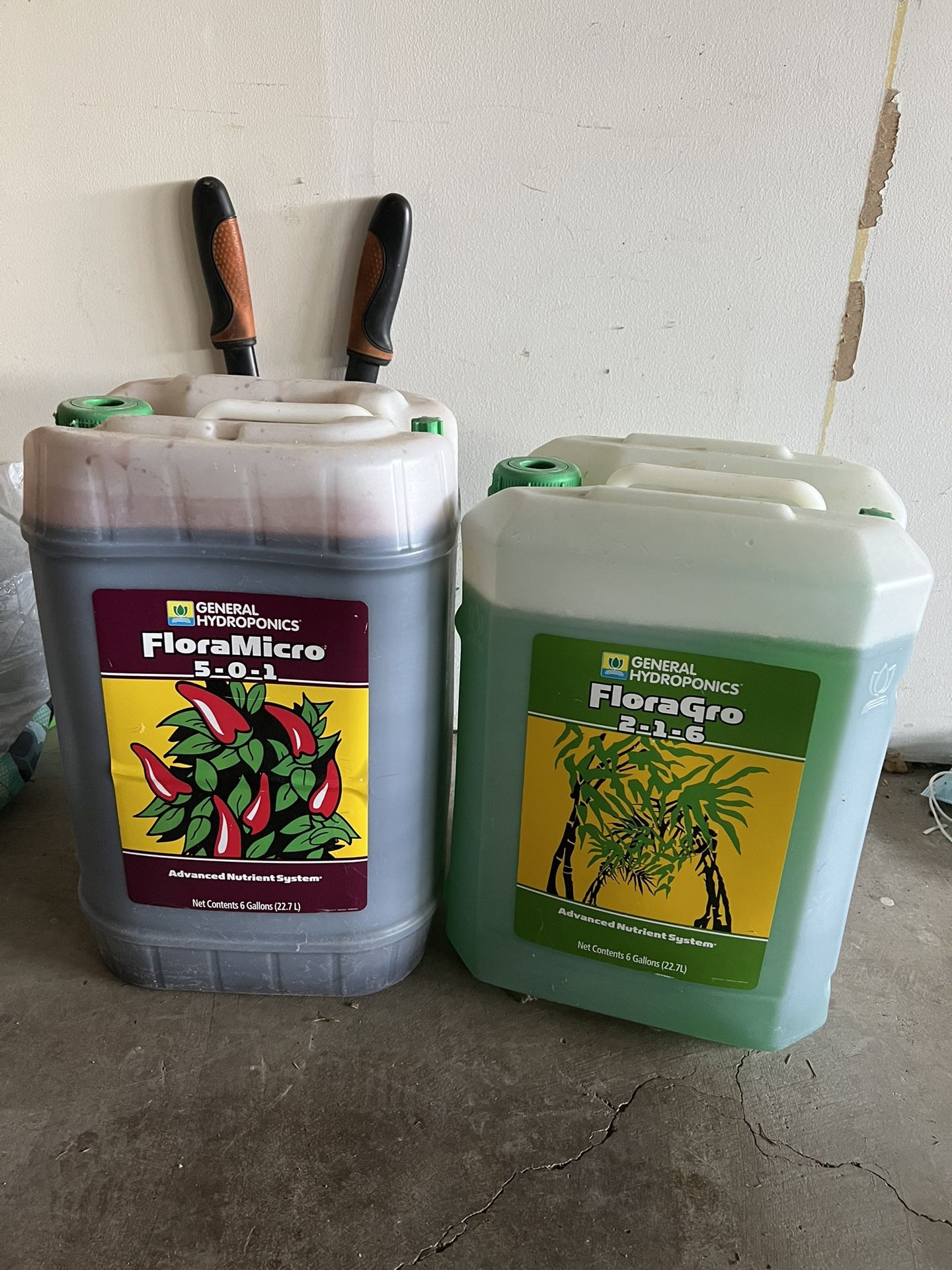 Floramicro And Floragro 6 gallons