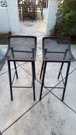 Wrought iron barstools