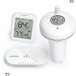 INKBIRD Wireless Pool Thermometer and WiFi Gateway Combo, with IBS-POR Floating Thermometer for Swimming Pool, IBS-M1 WiFi Gateway Supports Wireless T