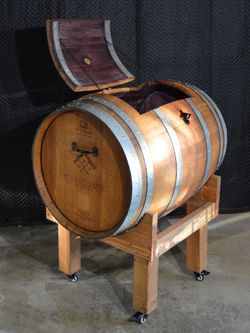 Wine barrel cooler