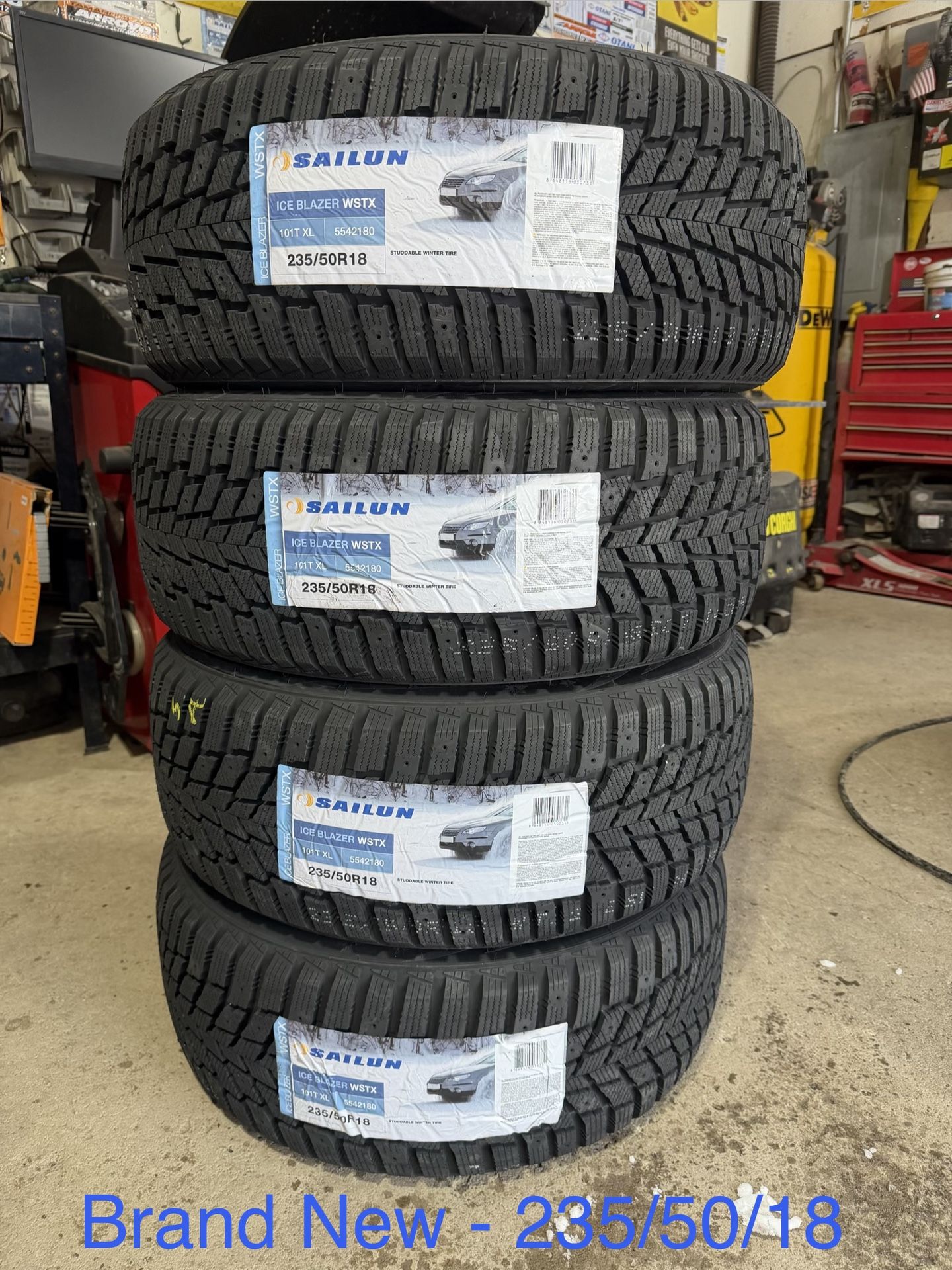 (4) - 235/50/18 Sailun Ice Blazer WSTX Snow Tires 