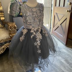 Gray Dress For Girls