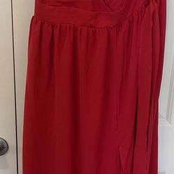 🍒 Cherry / Red One Shoulder Dress 