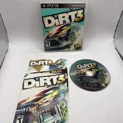 DiRT 3 (Sony PlayStation 3, 2011) PS3 CiB with Manual Inserts Disc and Case test