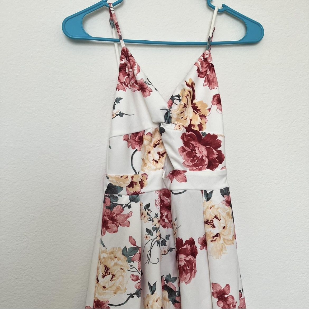 Like New White Floral Romper from Fashion Nova