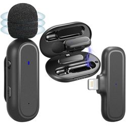 Wireless Lavalier Microphone for iPhone iPad