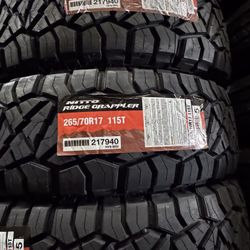 🚦265-70-17 AT Nittos 