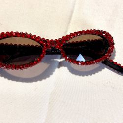 Ralph Lauren vintage glass rhinestones sunglasses