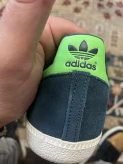 adidas gazelle silver green womens adidas Samba Xlg Shoes - Unisex - Shadow Green / Chalk White / Gum main image 0