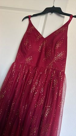 Red party dress
