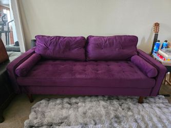 Plum couch