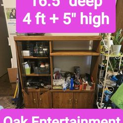 Oak entertainment Center, $20 East Hill Kent