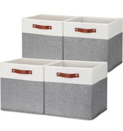 13x13 Foldable Storage Bins Set of 4 Storage