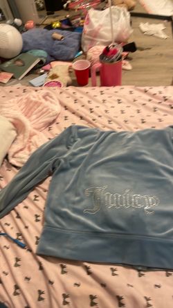 Juicy Couture Blue Velour Tracksuit Top
