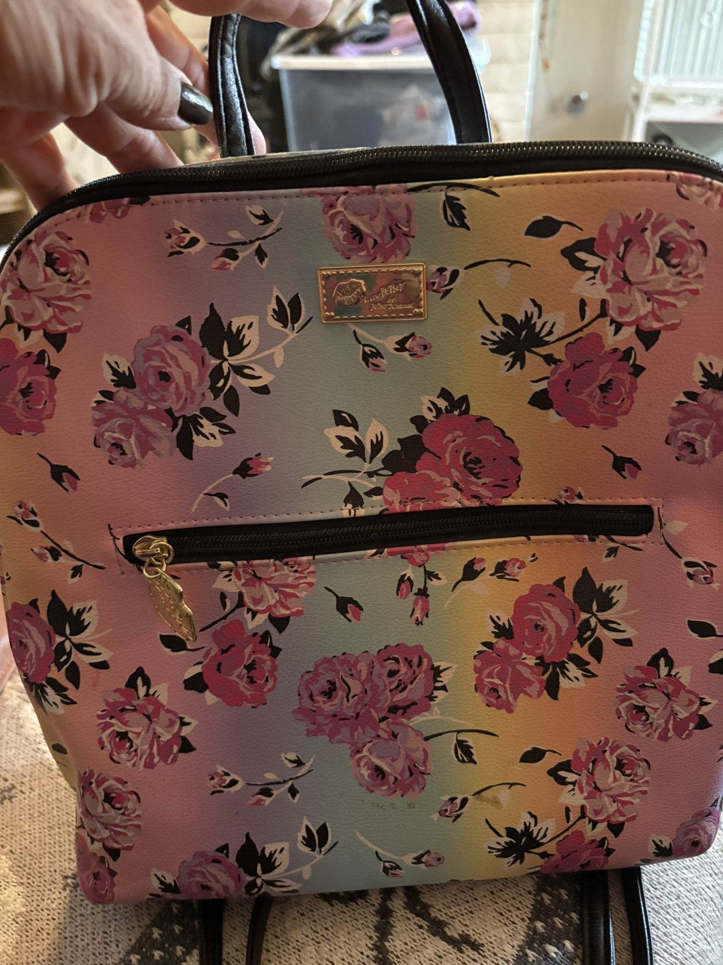 Betsey Johnson backpack purse